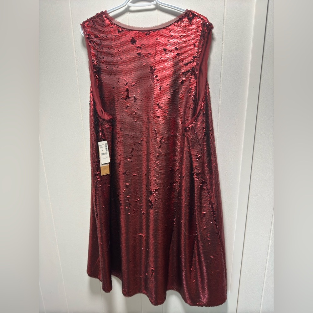 NWT RACHEL ROY Sequin V-Neck Dress - Picture 4 of 4